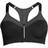 Casall Front Zip Sports Bra - DK Gray Melange