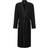 HUGO BOSS Waffle Piqué Dressing Gown with Logo Embroidered Collar - Black