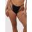 Wolf & Whistle Eloise Black High-Waist High-Leg Bikini Bottoms with Nude Inserts