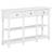 vidaXL 280015 White Console Table 30x120cm