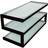 NorStone Esse Matte Black TV-bord 40x110cm