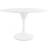 Fusion Living Tulip White Dining Set 120x120cm