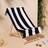 OHS Stripe Quick Microfibre Absorbent Bath Towel Black