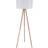 Lindby Charlia White/Wood Floor Lamp 150cm