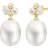 Julie Sandlau Treasure Earrings - Gold/Pearls/Transparent