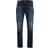 Jack & Jones Mike Original Cj 711 Tapered Fit Jeans - Blue/Blue Denim