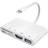 Nordic LGN-109 Lightning - USB A 3.1/HDMI/SD/TF/USB C PD Adapter M-F
