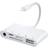 Nordic LGN-106 Lightning - USB A 3.1/3.5mm/TF/SD/USB C PD Adapter