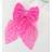 Shein 1pc Deep Pink Glitter Bow Hair Clip