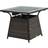 OutSunny Wicker Gas Fire Pit W/Lid 80Lx80Wx69H
