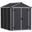 Canopia by Palram Rubicon 6x8 Dark Grey Plastic Shed (Building Area 4.2 m²)