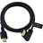 Nordic HDMI-N1012 2.1 HDMI - HDMI Angled M-M 1m