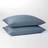 Dunelm Pure Cotton Standard Pillow Case Blue (76x48cm)