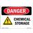 SignMission Danger Sign Chemical Storage 10x14"