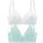 Petite Fleur Non-Wired Bralettes 2-pack - Mint/White