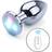 Kiotos Vibrating Aluminium LED Buttplug Medium