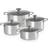 Le Creuset Signature 3-Ply Plus Set med lock 4 delar