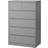 IKEA MALM Grey Glazed Kommode 80x123cm