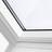 Velux pivåhängda Solo 2 Vitmålat 1340 Aluminium Takfönster 3-glasfönster Höjd 98cm
