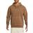 Nike Men's Flight Washed Fleece Pullover Hoodie - Light British Tan