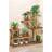 Living and Home Rustic Large Multi-Tiered Wooden Plant