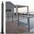 VEVOR Cable Railing Post 36 in. L x 1 in. W x 2 in. H Steel L-Shaped Hole Corner Railing Post Cable Rail Post 1-Pack