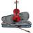 stentor Harlequin Violin Outfit, Cherry Red, 3/4