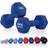 Core Balance Neoprene Hex Dumbbells 7kg Navy Blue Navy