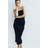 H&M Ladies Black Microfibre maxi skirt