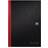 Black n Red Casebound Hardback Notebook 192 Pages Plus