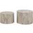 Reforma Dice Round Set Grey Marble Coffee Table