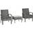 OutSunny 3 Pieces Bistro Set, 1 Table incl. 2 Chairs