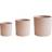 Ivyline Set of 3 Valetta Terrazzo Planters Blush