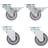 vidaXL Swivel Casters 4 Pcs 50 Mm