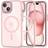 Tech-Protect iPhone 15 Mobilskal Magsafe Magmat Clear/Rosa TheMobileStore MagSafe-Tillbehör