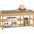 SoBuy Modern Hallway Bamboo Grey/Natural Skoställ 86x45cm