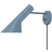 Louis Poulsen AJ Dusty Blue Wall light