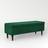 Rosdorf Park Ethier Velvet Upholstered Green Settee Bench 126x46cm