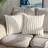 DEELAND DEELAND Pack of 2 Fur Plush Cushion Cover White, Beige (45.7x45.7cm)