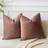JUSPURBET Jam Soft Velvet Cushion Cover Brown (55.9x55.9cm)