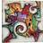 Metro Lane Swirl Multicolor Wall Decor 45.7x45.7cm