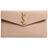 Saint Laurent Uptown Calfskin Leather Envelope Clutch - Beige