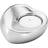 Georg Jensen Heart Stainless Steel Lysestage 4.3cm