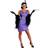 Fun Women's Fringe Flapper Costume Dress Plus Size Purple