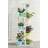 Living and Home 6 tier Free Form Multi Tiered Rubberwood Plant