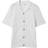 Reiss Fortune Cable Knit Cuban Collar Shirt - White