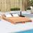 vidaXL Sun Loungers 2 Wax Pine