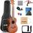 Dripex Concert Ukulele 23 Inch with Beginner Kit Brown