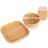 Tiny Dining Square Bamboo Suction Baby Feeding Set 4pc