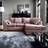 Abakus Direct Harriet Crushed Chenille Sofa